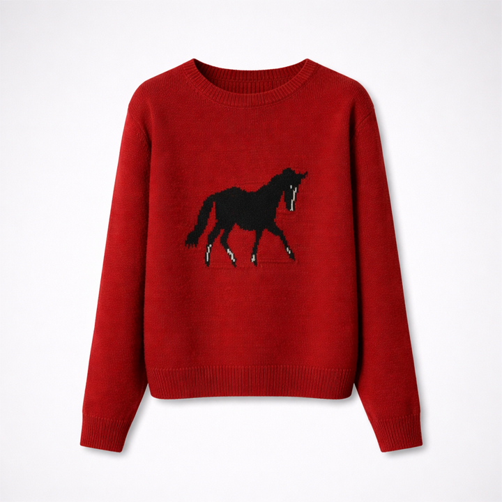 Aurelia | Felpa Donna con Grafica di Cavallo