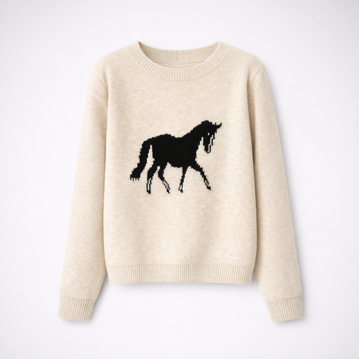 Aurelia | Felpa Donna con Grafica di Cavallo